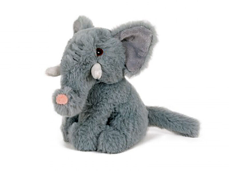 Slon sedící plyš 17cm šedivý 